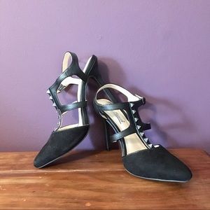 Anne Michelle Studded Strappy Heels